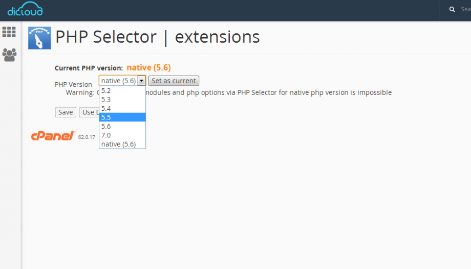 Index php set