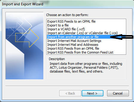 Cara Import Email Outlook