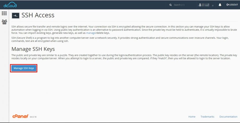 Panduan Menggunakan SSH Pada Dicloud Hosting - Tutorial | Dicloud