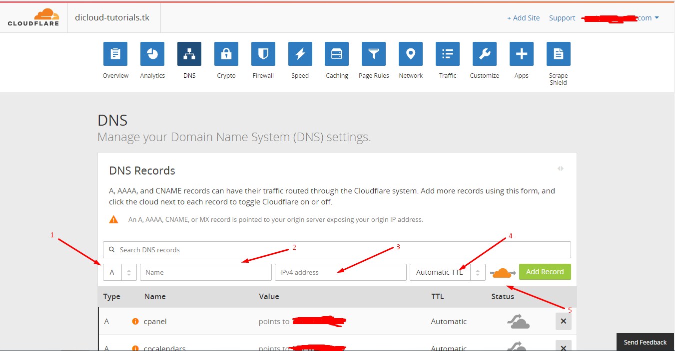 Cara Menambahkan Subdomain di CloudFlare