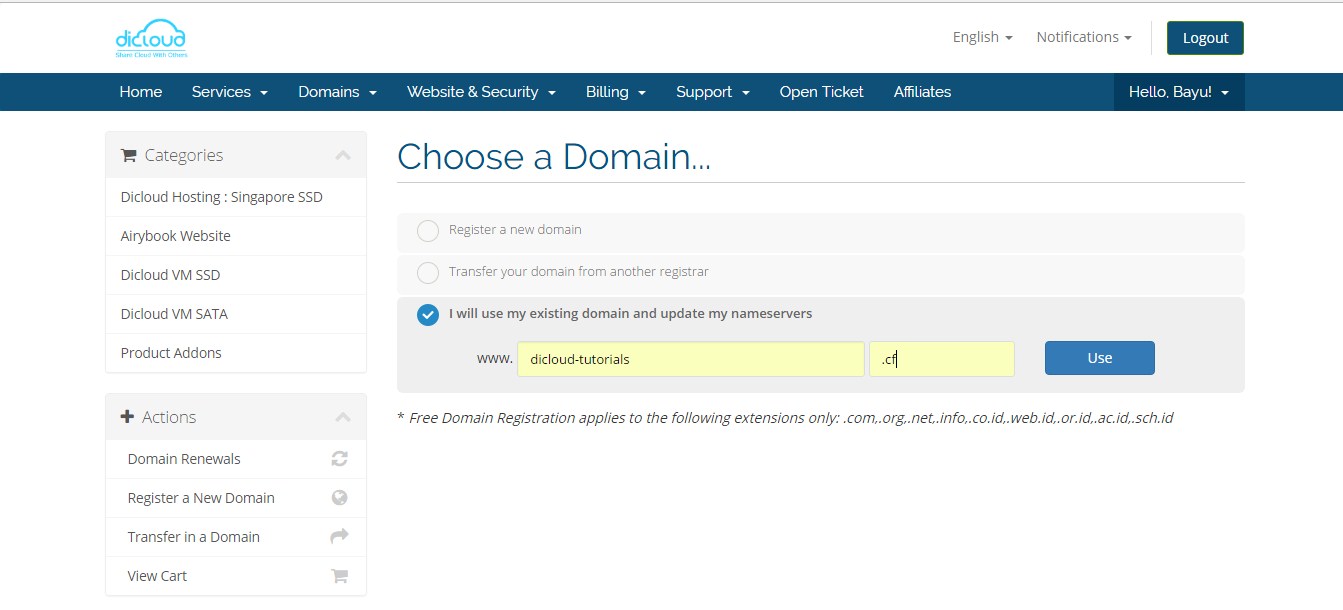 Cara Order VM atau VPS 