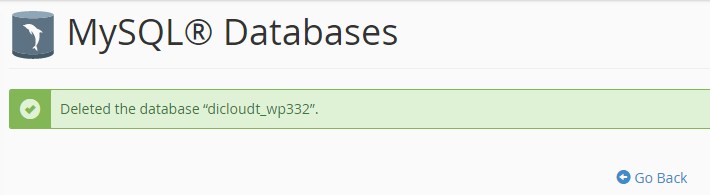 Cara Menghapus Database di cPanel