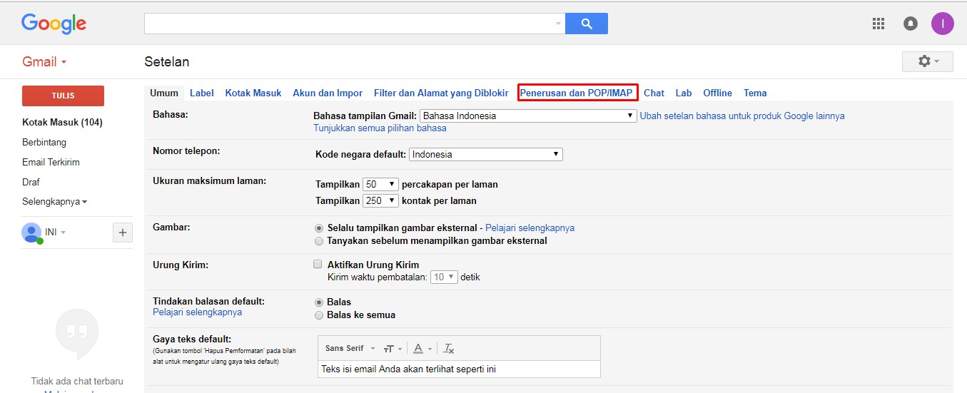 Cara buat outlook gmail