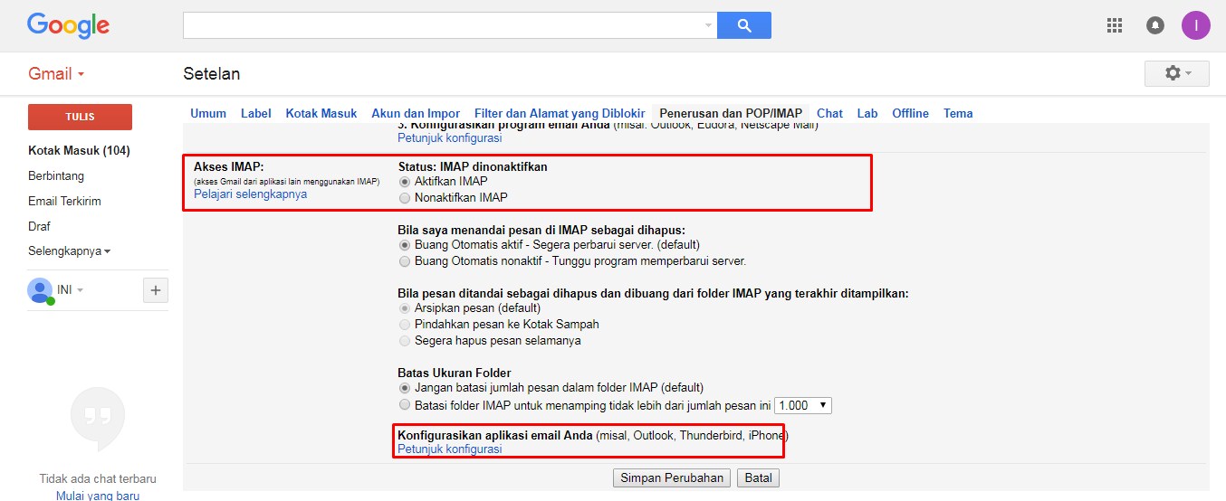 Cara Setup Gmail di Microsoft Outlook