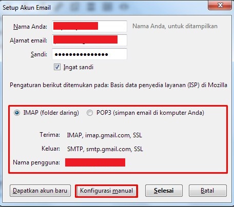 Cara Setup Gmail di Mozilla Thunderbird