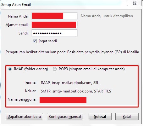 Cara Setup Email Outlook di Mozilla Thunderbird