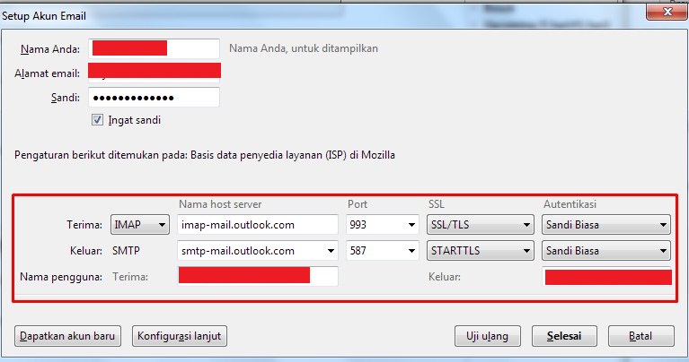 Cara Setup Email Outlook di Mozilla Thunderbird