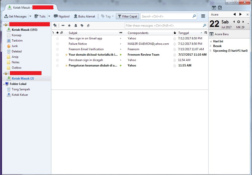 Cara Setup Email Yahoo di Mozilla Thunderbird