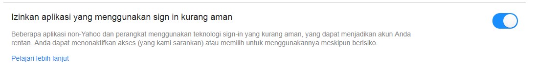 Cara Setup Yahoo di Outlook