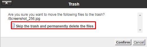 Cara Menghapus File di File Manager