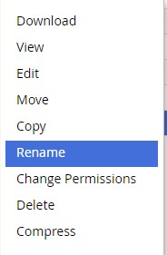 Cara Rename File di File Manager