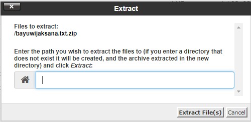 Cara Extract File di File Manager