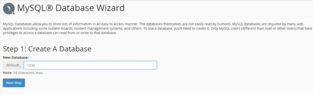 Panduan Cara Menggunakan Fitur MySQL® Database Wizard - Tutorial | Dicloud