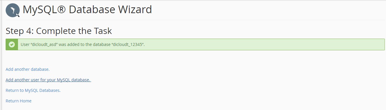 Cara Menggunakan Fitur MySQL Database Wizard