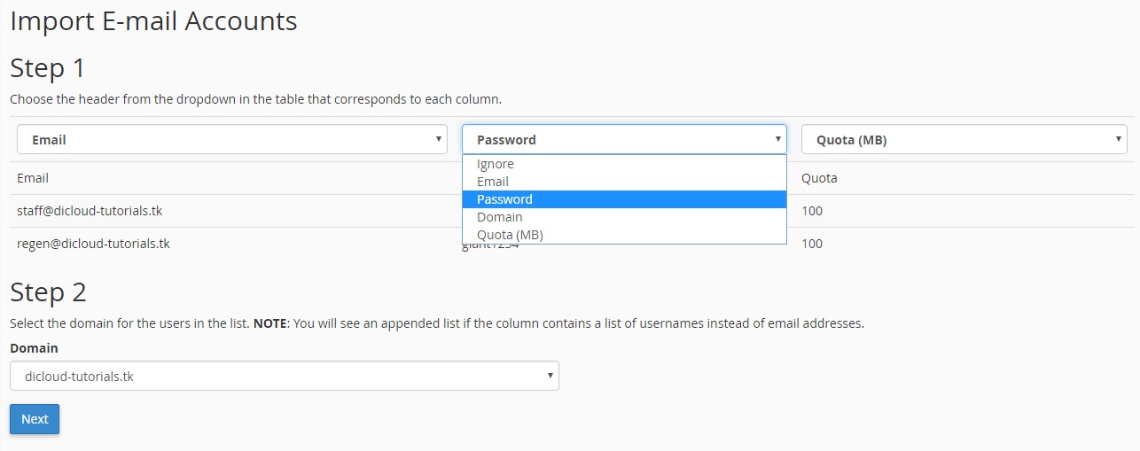 Cara Impor Email di cPanel
