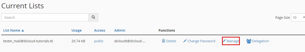 Cara Menghapus Anggota di Mailing Lists cPanel