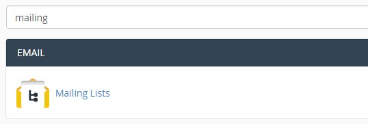 Cara Membuat Mailing Lists di cPanel