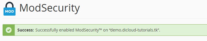 Cara Menggunakan Fitur ModSecurity di cPanel