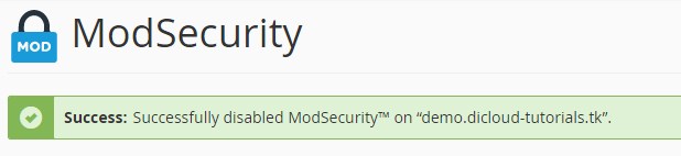 Cara Menggunakan Fitur ModSecurity di cPanel
