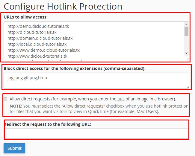 Allow url include