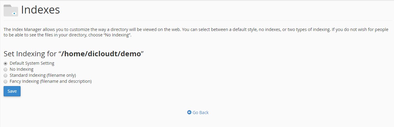 Cara Menggunakan Fitur Indexes di cPanel