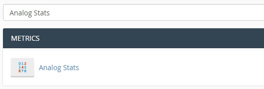 Cara Menggunakan Fitur Analog Stats di cPanel