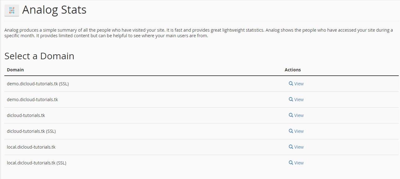 Cara Menggunakan Fitur Analog Stats di cPanel