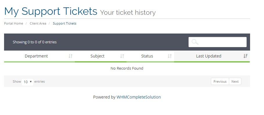 Panduan Cara Melihat History Tickets di cPanel