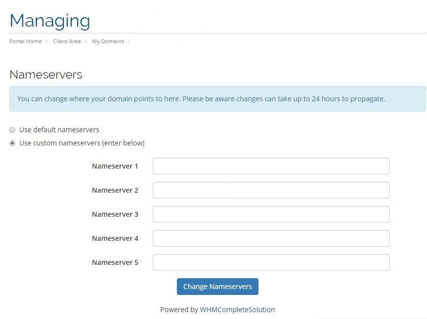 Cara Mengubah NameServer pada Domain