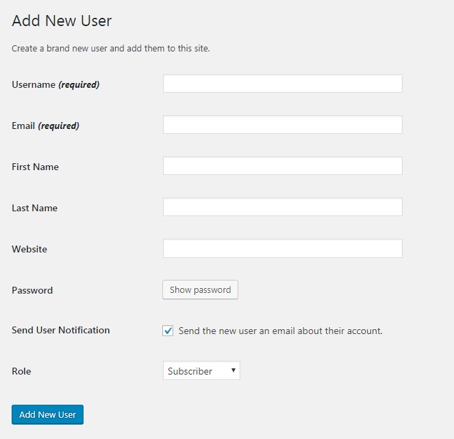 Panduan Cara Membuat User di WordPress