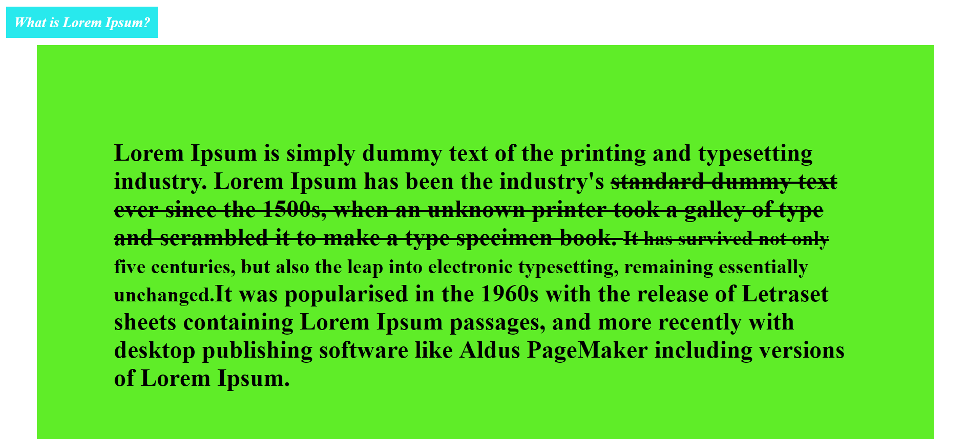 Pengenalan Code HTML Teks Deleted