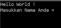 Membuat Sebuah Hello World di C
