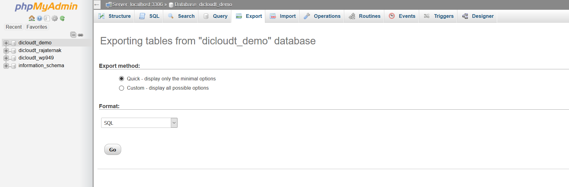 Import variables. WORDPRESS migrate.