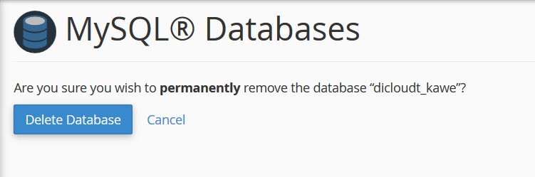 Panduan Cara Menghapus Permanent Database MySQL di cPanel