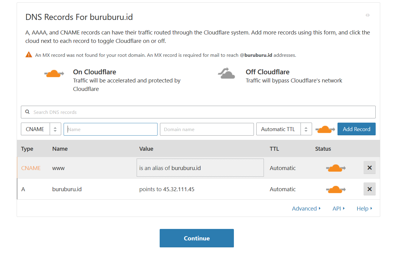 Panduan Menggunakan Cloudflare Di VM/VPS 